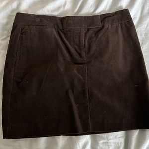 NWT Brown J. Crew Corduroy Skirt